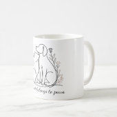 Mug La Vie Est Meilleure Avec Les Amis De La Fourrure  (Devant droit)