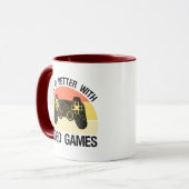 Mug La Vie Est Meilleure Avec Les Jeux Vidéos (Devant gauche)