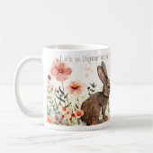 Mug La vie est meilleure avec les lapins lapins (Gauche)