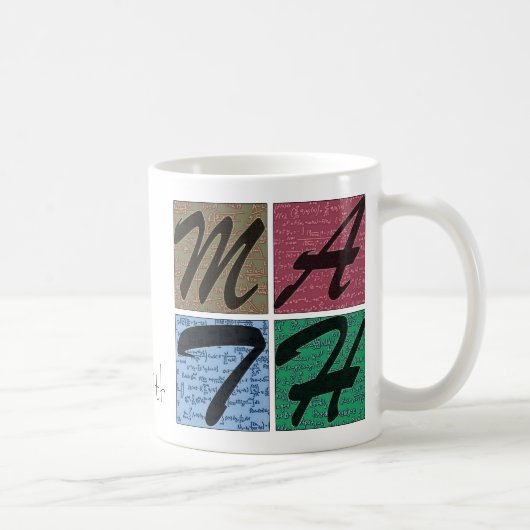 Mug La vie est meilleure avec les maths (Droite)