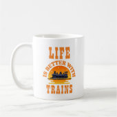 Mug La vie est meilleure avec les trains pour le condu (Gauche)