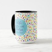 Mug La vie est meilleure avec les tulipes - motif colo (Devant gauche)