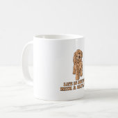 Mug La Vie Est Meilleure Avec Un Cavapou - Drôle Amate (Devant gauche)