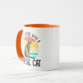 Mug La Vie Est Meilleure Avec Un Chat Du Bengale (Devant gauche)