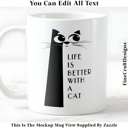 Mug La Vie Est Meilleure Avec Un Chat Ou Chats 054 Cit