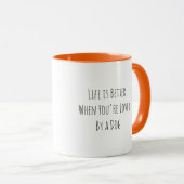 Mug La vie est meilleure avec un chien (Devant droit)