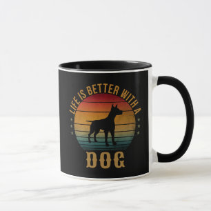 MUG LA VIE EST MEILLEURE AVEC UN CHIEN