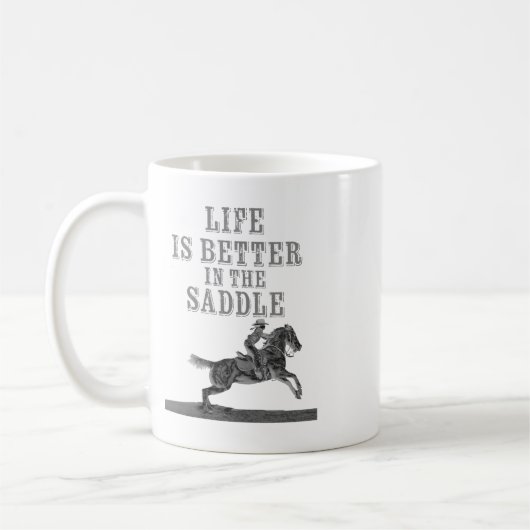 Mug La vie est meilleure dans la selle (Gauche)