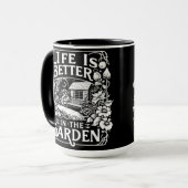 Mug La vie est meilleure dans le jardin (Devant gauche)