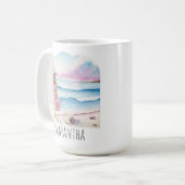 Mug La vie est meilleure dans les cafés de plage (Devant gauche)