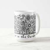 Mug La vie est meilleure dans l'impression florale du  (Devant droit)