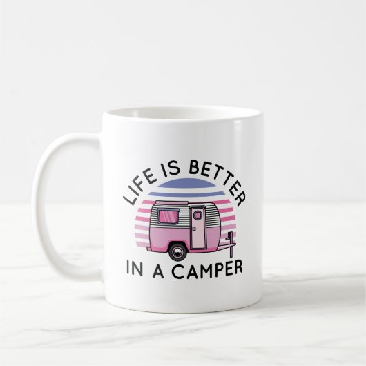 Mug La Vie Est Meilleure Dans Un Camper (Gauche)
