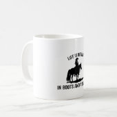Mug La vie est meilleure en bottes et en selle (Devant gauche)