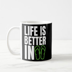 Mug La Vie Est Meilleure En Flip Flops Summer Beach Ga