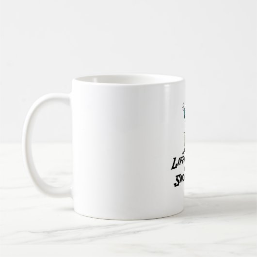 Mug la vie est meilleure en snowboard (Gauche)
