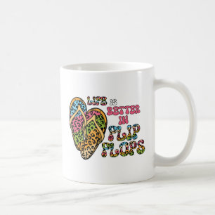 Mug La vie est meilleure en tongs - Vibes d'été