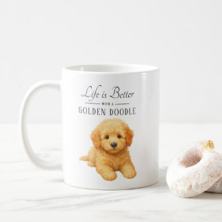 Mug La vie est meilleure Golden Doodle