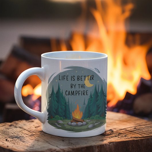 Mug La vie est meilleure par Camping Feu de Campagne