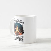 Mug La vie est meilleure par le feu de camp (Devant gauche)