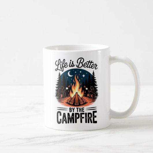 Mug La vie est meilleure par le feu de camp (Droite)
