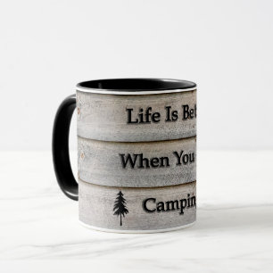 Mug La vie est meilleure quand on campe