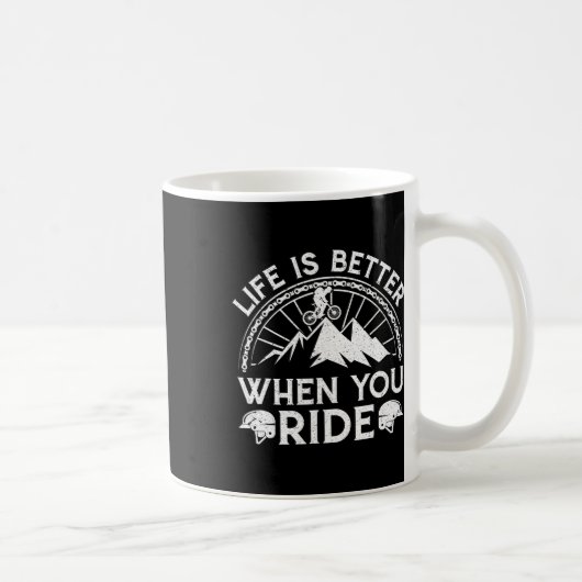 Mug La vie est meilleure quand vous faites du VTT (Droite)