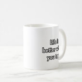 Mug La vie est meilleure quand vous touchez - cadeaux  (Devant droit)