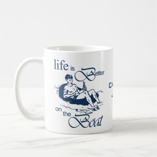 Mug La vie est meilleure sur la bande dessinée drôle (Gauche)