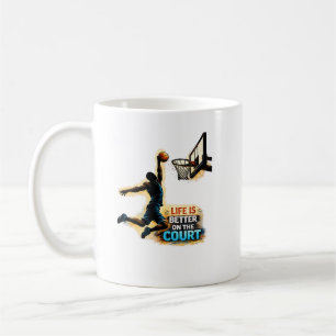 Mug La vie est meilleure sur le terrain Design de dunk