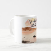 Mug La vie est meilleure sur un bateau (Devant gauche)