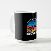 Mug La Vie Est Mieux À Vélo (Devant gauche)