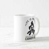 Mug La Vie Est Mieux Autour Du Feu De Campagne (Devant droit)