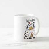 Mug La Vie Est Mieux Autour Du Feu De Campagne (Devant droit)