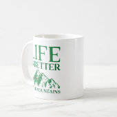 Mug La Vie Est Mieux Dans Les Montagnes (Devant gauche)