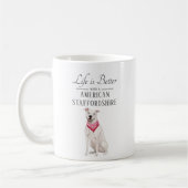 Mug La vie est mieux le Staffordshire américain (Gauche)