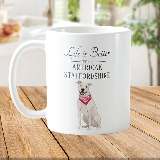 Mug La vie est mieux le Staffordshire américain