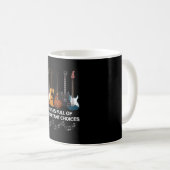 Mug La Vie Est Pleine De Choix Importants Guitar Lover (Devant droit)