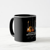 Mug La Vie Est Pleine De Choix Importants Guitare Love (Devant gauche)