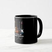 Mug La Vie Est Pleine De Choix Importants Guitare Love (Devant droit)