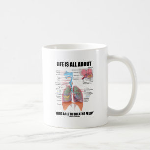 Mug La vie est tout au sujet de pouvoir respirer