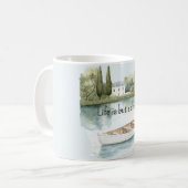 Mug La vie est un bateau sur un lac de rêve (Devant gauche)