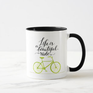 Mug La vie est un beau vert de chaux de tour