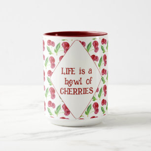 Mug La vie est un bol de cerises