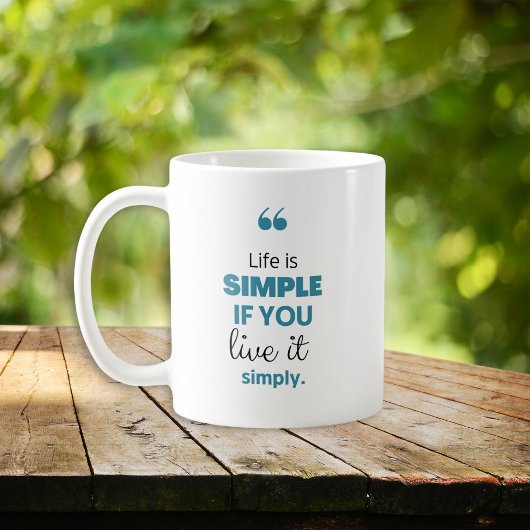 Mug La vie est un café d'inspiration simple