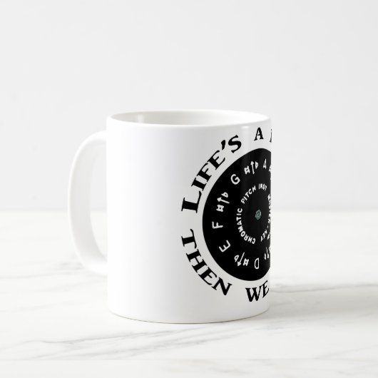 Mug La vie est un lancement (Devant gauche)