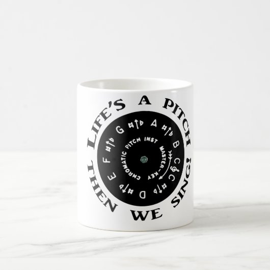 Mug La vie est un lancement (Centre)
