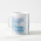 Mug La Vie Est Un Test Ciel Est Le Cadeau Classique Mu (Devant gauche)