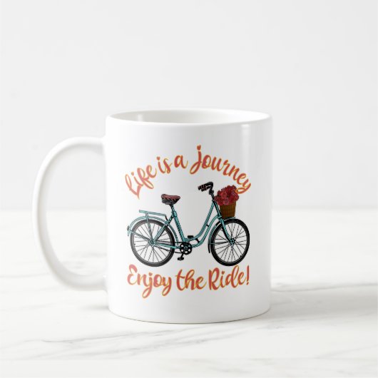 Mug La Vie Est Un Voyage Profitez De La Balade Vélo (Gauche)