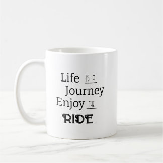 Mug "La vie est un voyage Profitez du voyage" Phrase M