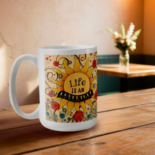 Mug La vie est une aventure Inspiration Citation Inspi